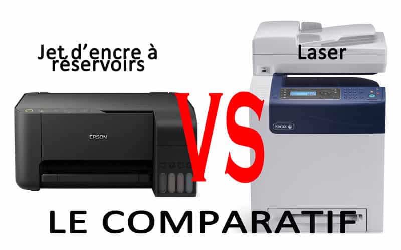 Comparatif imprimantes : Jet d'encre à réservoirs ou laser ?